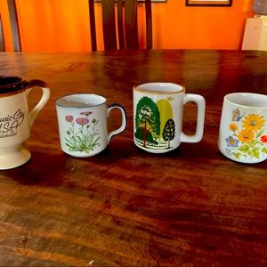 Vintage coffee cup lot